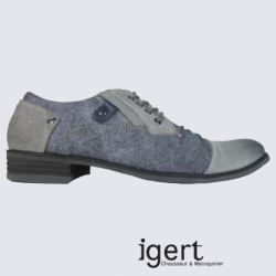 Derby pour homme Kdopa en cuir gris tendance