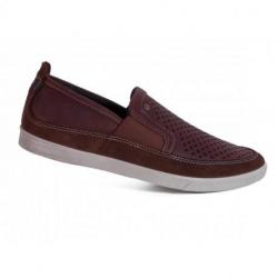 Baskets Slip-on Ecco en cuir marron