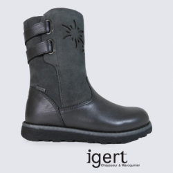 Bottes pour filles Superfit en cuir gris tendance