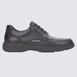 Chaussure derby Mephisto homme en cuir noir