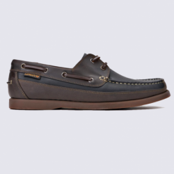 Mocassins homme Mephisto Boating noir et marron