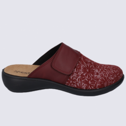 Mules Westland by Josef Seibel, mules confortables femme en cuir bordeaux