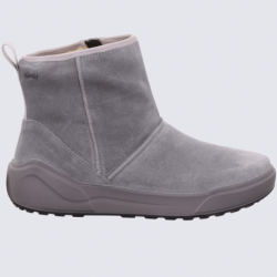 Bottines Legero, bottines fourrées femme en velours gris