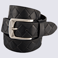 Ceinture Bernd Götz, ceinture élégante femme en cuir noir