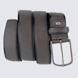 Ceinture Bernd Götz, ceinture élégante femme en cuir gris