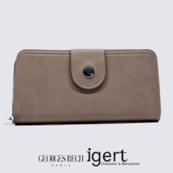 Porte Feuille Georges Rech, porte feuille tendance femme taupe