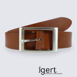 Ceinture pour homme Bernd Götz en cuir cognac