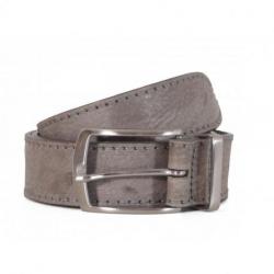 Ceinture en Cuir Bernd Götz grise Homme