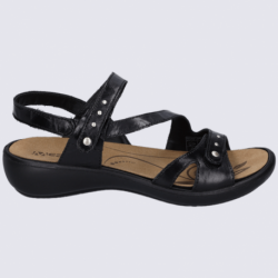 Sandales Westland by Josef Seibel, sandales velcro femme en cuir noir