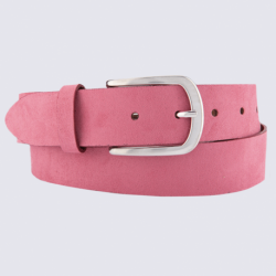 Ceinture Bernd Götz, ceinture tendance femme en cuir lisse vieux rose