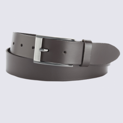 Ceinture Bernd Götz, ceinture décontracté homme en cuir lisse moka