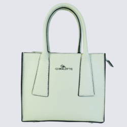 Sac à main Charlotte, sac à main tendance femme en cuir vert pastel