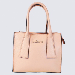 Sac à main Charlotte, sac à main tendance femme en cuir rose pastel