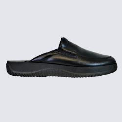 Mules Rohde, mules homme en cuir noir