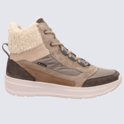 Baskets montantes Legero, baskets montantes Gore-Tex bi-matière femme beige