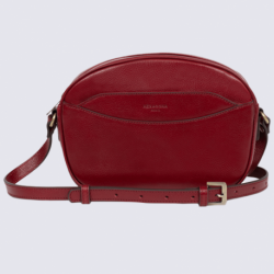 Sac à bandoulière Hexagona, sac à bandoulière ligne république femme rouge carmin