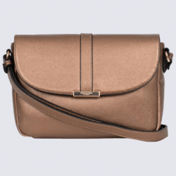 Sac à bandoulière Hexagona, sac à bandoulière ligne Ambre femme bronze