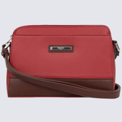 Sac à bandoulière Hexagona, sac à bandoulière ligne Romy femme rouge carmin