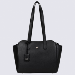 Sac porté épaule Hexagona, sac porté épaule 2 anses femme noir