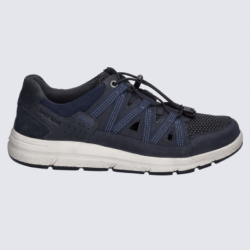 Baskets Josef Seibel, baskets tendances et confortables homme bleu indigo