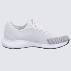 Baskets Ara, baskets à lacets Sidney homme en textile blanc/gris