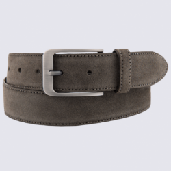 Ceinture Bernd Götz, ceinture élégante pour homme en daim anthracite