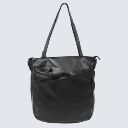 Sac cabas Bear, sac cabas Inge pour femme en cuir noir