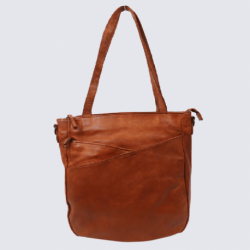 Sac cabas Bear, sac cabas Inge pour femme en cuir cognac