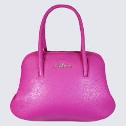 Sac à main Charlotte, sac à main tendance femme en cuir rose fuschia