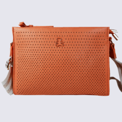 Sac à bandoulière Lulu Castagnette, sac à bandoulière Victorio femme orange