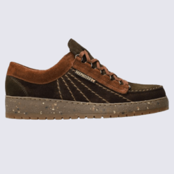 Baskets Mephisto, baskets tendances homme en cuir velours marron