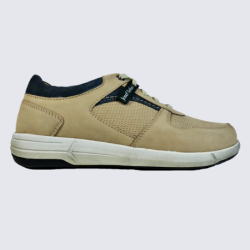 Baskets Josef Seibel, baskets tendances homme en cuir beige