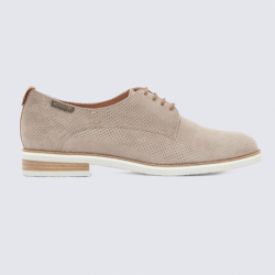 Chaussures de ville derby en cuir vernis Mephisto Camel